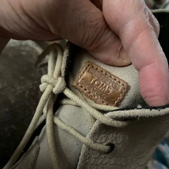 TOMS Beige Suede Ankle Boots - Picture 1 of 7